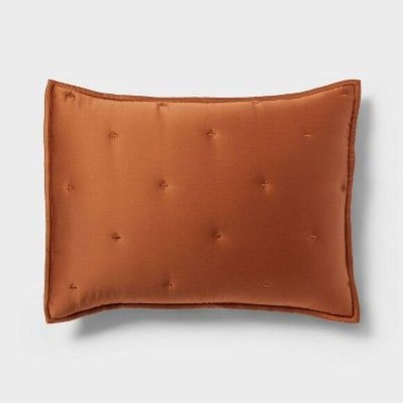 Threshold - Full/Queen TENCEL Comforter and Sham Set Copper - Copper - Picture 3 of 4